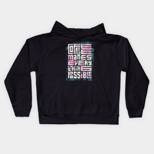 coffee makes everything possible Kids Hoodie